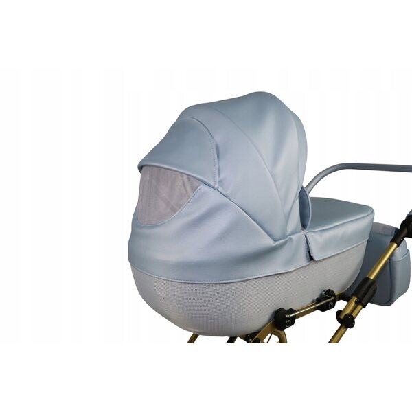 Passeggino per Bambole Sojan Babysajan Retro con Telaio in Acciaio e Dettagli Eco-Pelle