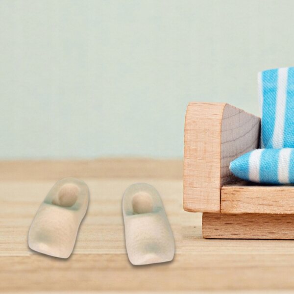 Miniatuurklompjes voor diorama's en decoraties, 3 cm, set van 1 paar