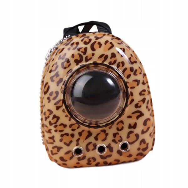 Peluche miniatura zaino per bambole scala 1:12 con motivo leopardato per gioco