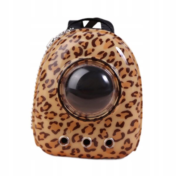 Peluche miniatura zaino per bambole scala 1:12 con motivo leopardato per gioco