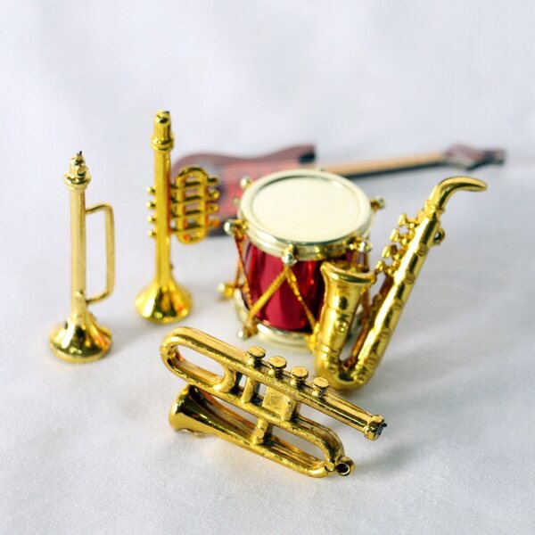 Mini-dekorative Musikinstrumente für Puppenhäuser aus leichtem Kunststoff