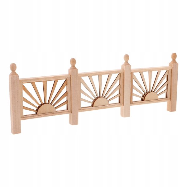 Mini Recinzione in Legno Beige per Bambini - Accessorio Imperdibile per Casa Gioco