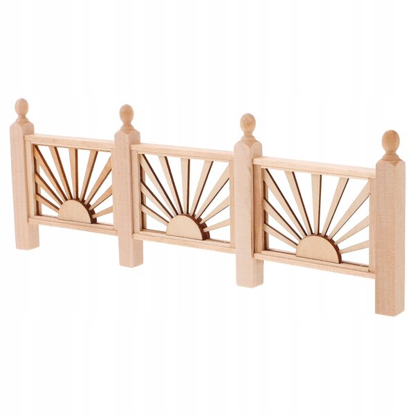 Mini Recinzione in Legno Beige per Bambini - Accessorio Imperdibile per Casa Gioco