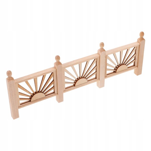 Mini Recinzione in Legno Beige per Bambini - Accessorio Imperdibile per Casa Gioco