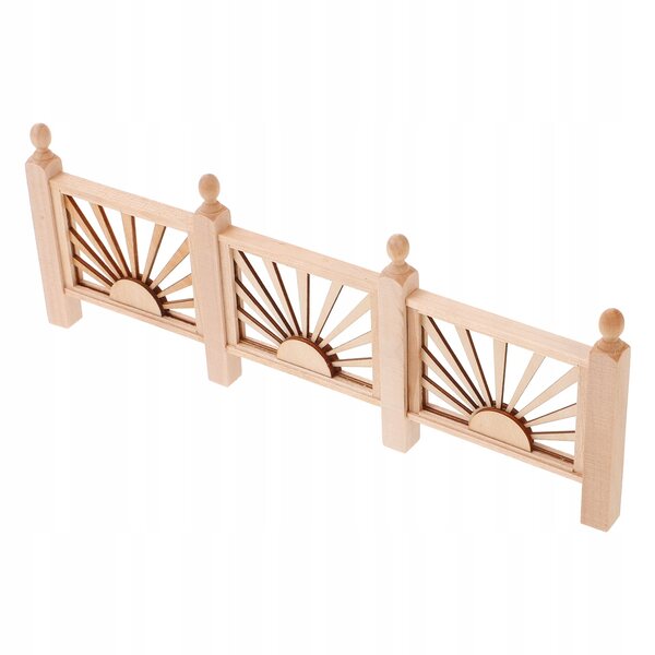 Mini Recinzione in Legno Beige per Bambini - Accessorio Imperdibile per Casa Gioco