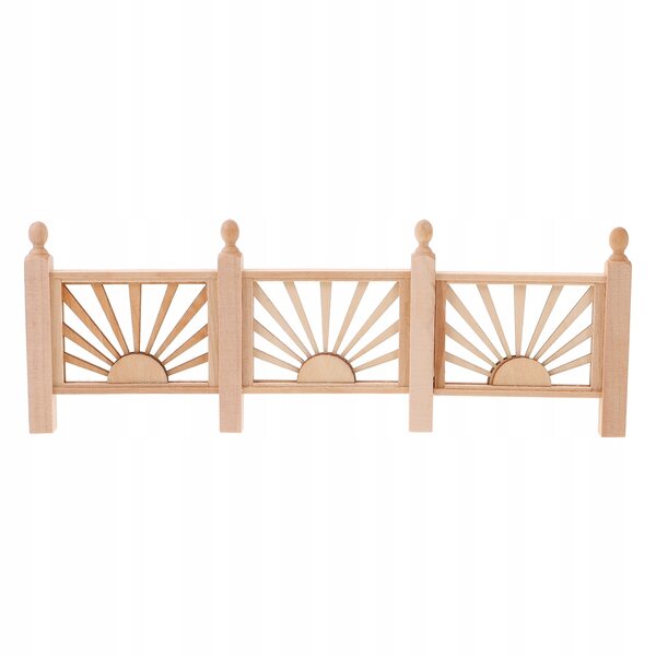 Mini Recinzione in Legno Beige per Bambini - Accessorio Imperdibile per Casa Gioco