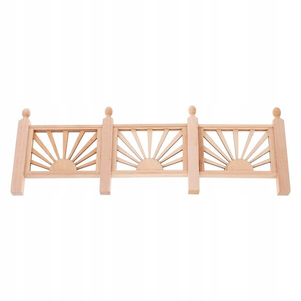 Mini Recinzione in Legno Beige per Bambini - Accessorio Imperdibile per Casa Gioco
