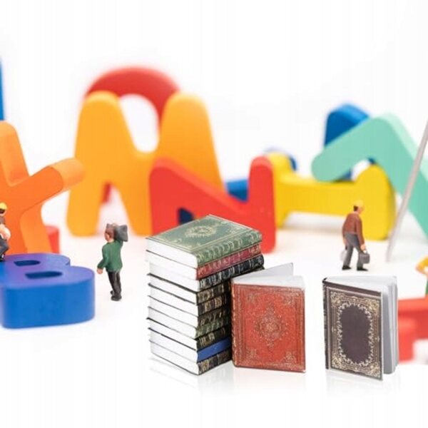 51 Miniatur-Dekorationsbücher aus strapazierfähigem Material – vielseitiges und hochwertiges Set