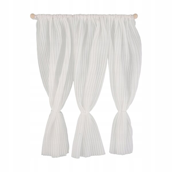 Mini tende bianche in tulle per piccole finestre della tua mini casa 1:12