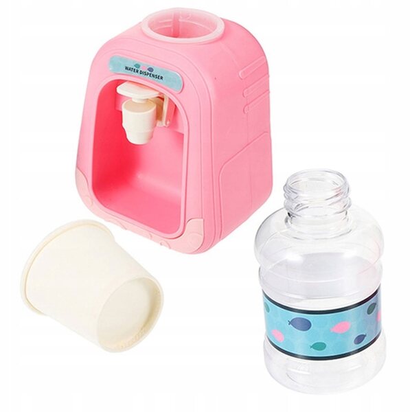 Mini Distributore d'Acqua Giocattolo per Casa delle Bambole in Plastica Multicolore