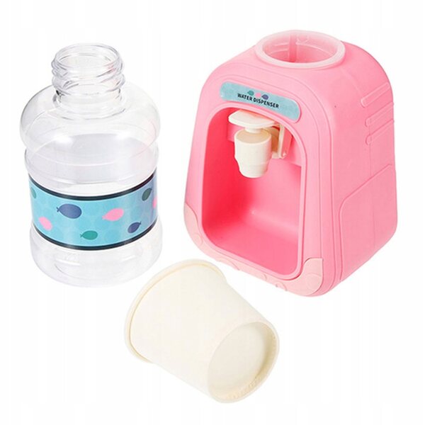 Mini Distributore d'Acqua Giocattolo per Casa delle Bambole in Plastica Multicolore
