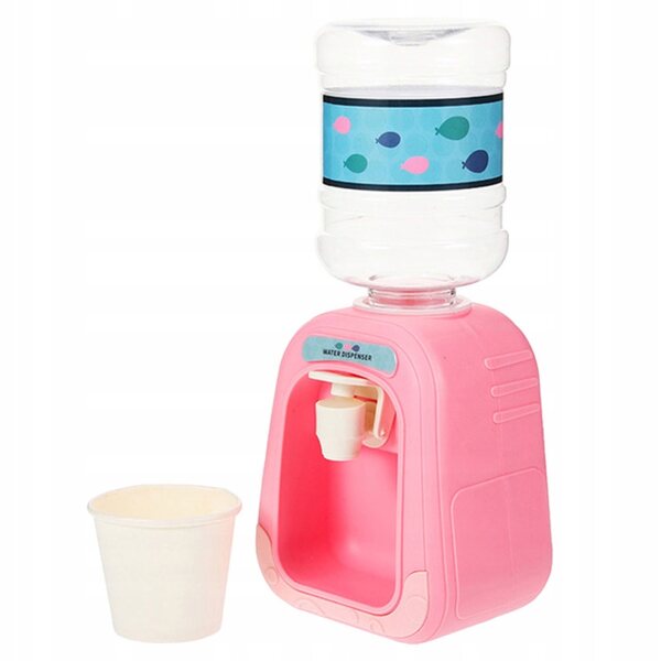 Mini Distributore d'Acqua Giocattolo per Casa delle Bambole in Plastica Multicolore