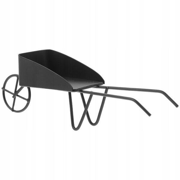 Mini-Deko-Taczka aus Eisen im Vintage-Stil, 12,5 cm, rustikal und widerstandsfähig