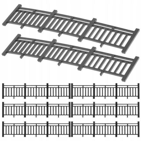 Lot de 8 clôtures miniatures pour jardins et décorations DIY en ABS