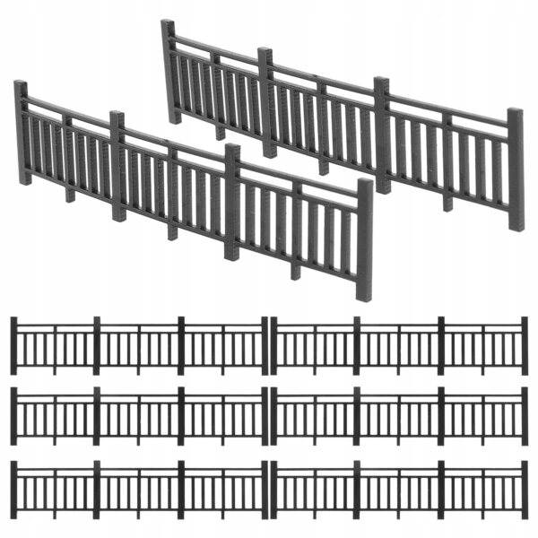 Lot de 8 clôtures miniatures pour jardins et décorations DIY en ABS
