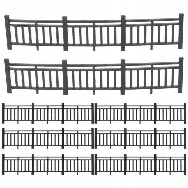 Lot de 8 clôtures miniatures pour jardins et décorations DIY en ABS