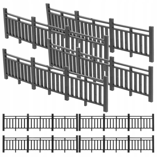 Lot de 8 clôtures miniatures pour jardins et décorations DIY en ABS
