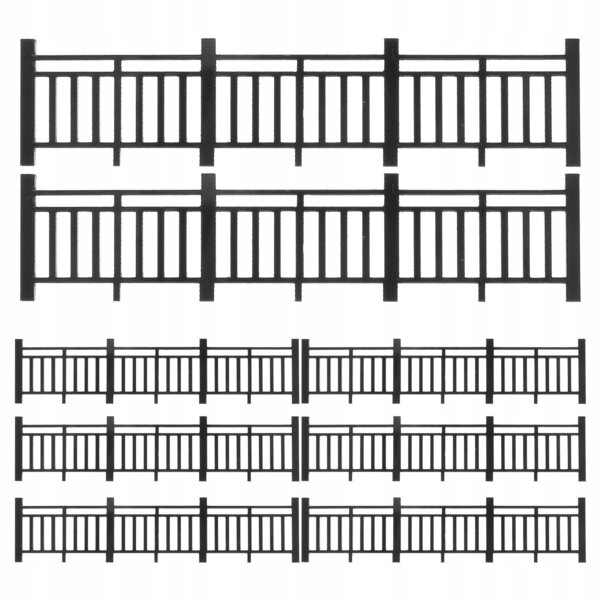 Lot de 8 clôtures miniatures pour jardins et décorations DIY en ABS