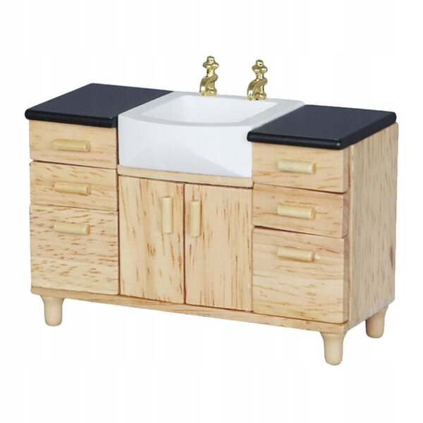 Mini Mobili Bagno in Legno per Mini Case - Giocattoli e Decorazioni Naturali