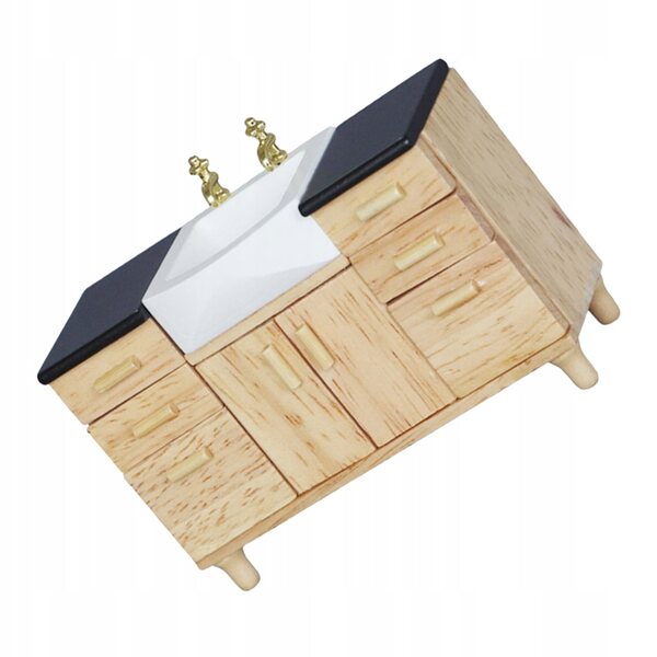 Mini Mobili Bagno in Legno per Mini Case - Giocattoli e Decorazioni Naturali