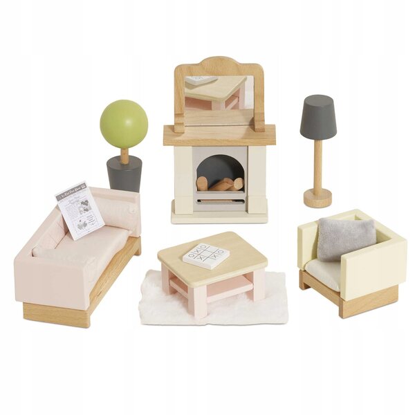 Daisylane Holz-Wohnzimmermöbel-Set Le Toy Van mit 17 Teilen für Puppenhaus