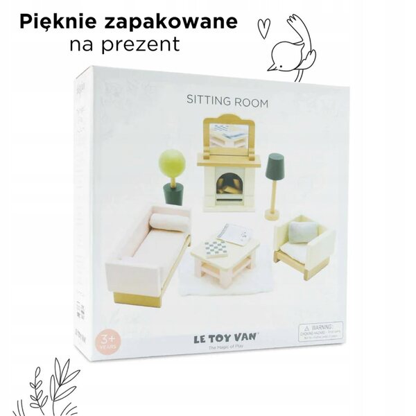Daisylane Holz-Wohnzimmermöbel-Set Le Toy Van mit 17 Teilen für Puppenhaus