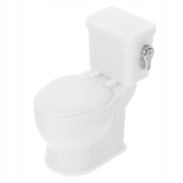Miniature hvidt dukkehus dekoration, plast og solid