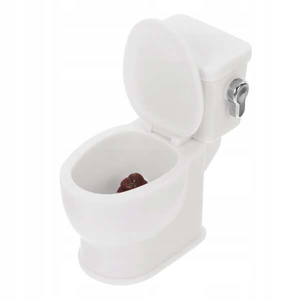 Miniature hvidt dukkehus dekoration, plast og solid