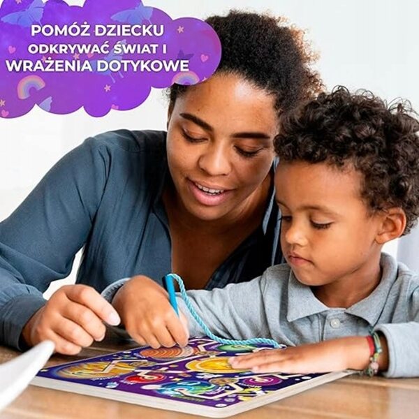 Gioco Montessori Labirinto Magnetico in Legno con Unicorno per Bambini 2-6 Anni