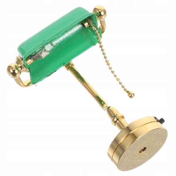 Lampada vintage miniatura per casa delle bambole, dettaglio autentico e design elegante