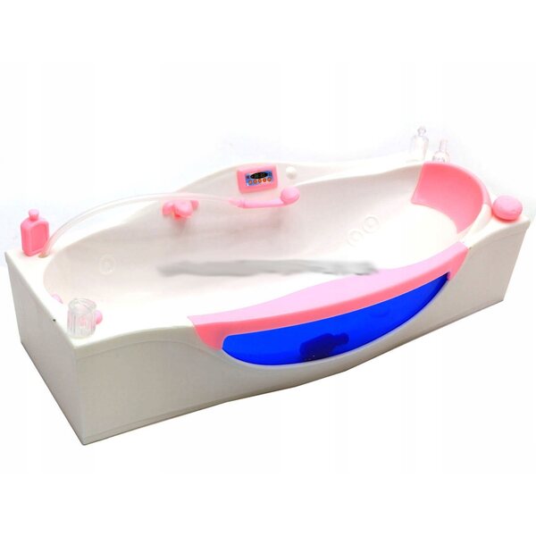 Spa-Badezimmermöbel-Set für 29 cm große Puppen mit Badewanne, Spiegel und Schrank