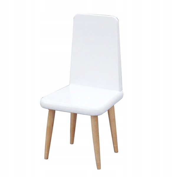 Mini Sedia Bianca in Legno di Betulla per Bambini, Decorazione Realistica e Leggera