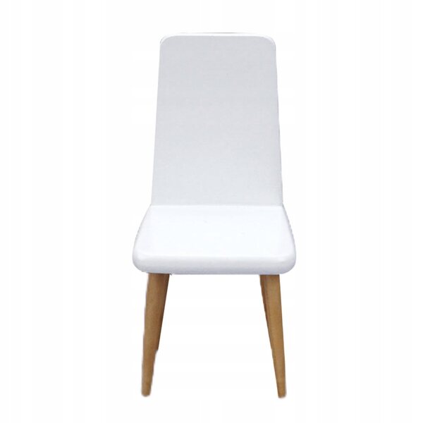 Mini Sedia Bianca in Legno di Betulla per Bambini, Decorazione Realistica e Leggera