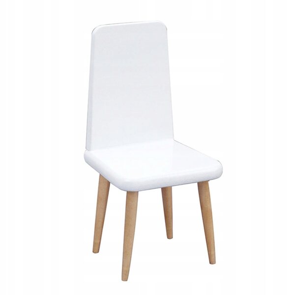 Mini Sedia Bianca in Legno di Betulla per Bambini, Decorazione Realistica e Leggera