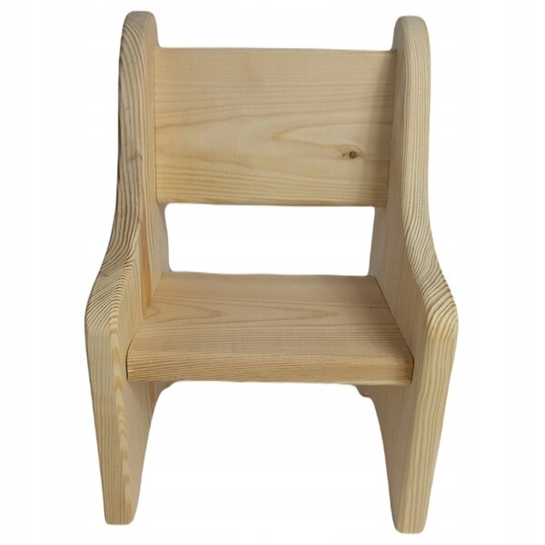 Massiver Holzstuhl 28,5 cm für Puppen mit abgerundeten Kanten und sicher