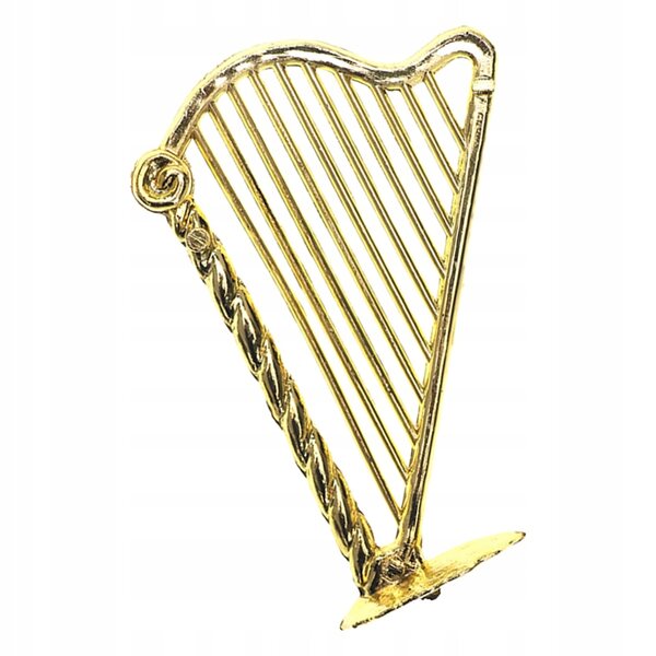 Miniatura Harpa Decorativa Vintage in Plastica per Case delle Bambole 7,5 cm