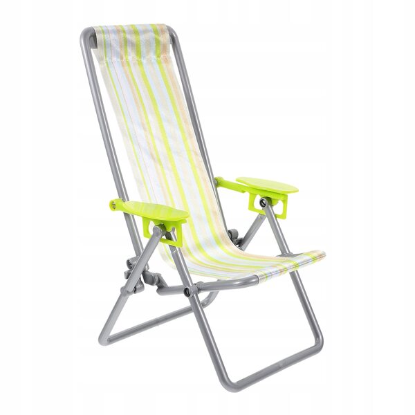 Mini Modello Sedia Lettino da Spiaggia Pieghevole per Casa delle Bambole