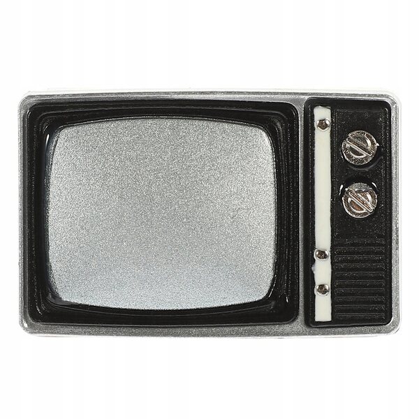 Dekorativer Mini-Fernseher für Puppenhäuser aus Holz und Metall, realistisch und widerstandsfähig