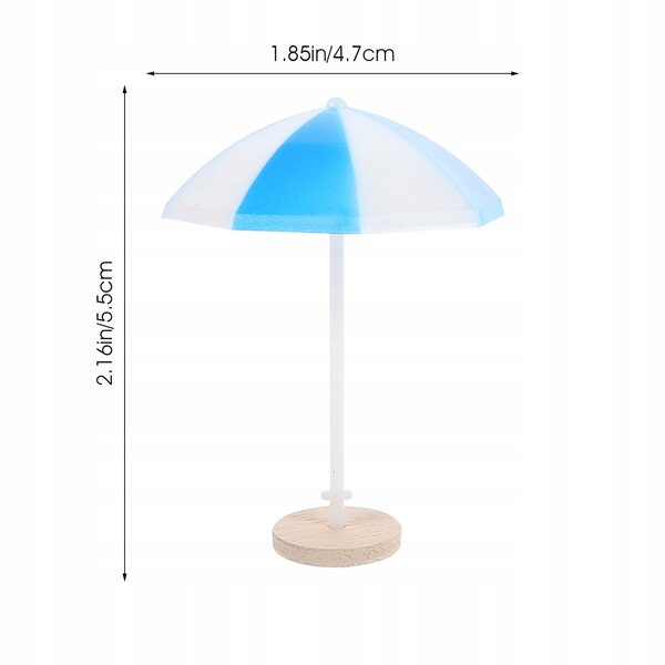 ZESTAW MINI PLAŻOWYCH OZDÓB W STYLU PLAŻOWYM DOMKU LALKI