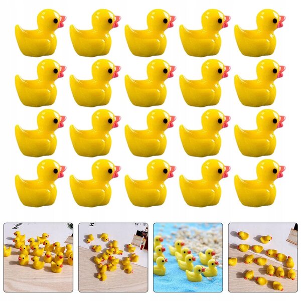 Mini Kaczuszki in Resina Gialla 100 Pezzi – Decorazione Interni ed Esterni