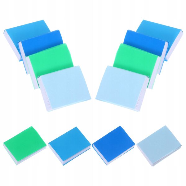 Lot de 12 mini livres vides pour maisons de poupées - Décorations en papier coloré