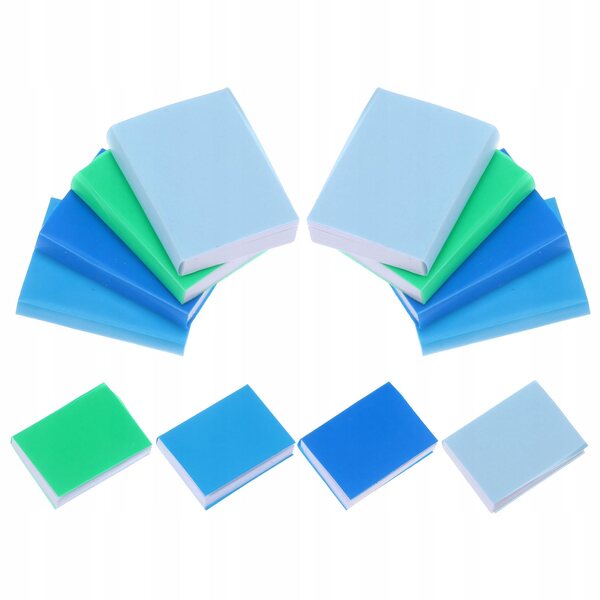 Lot de 12 mini livres vides pour maisons de poupées - Décorations en papier coloré