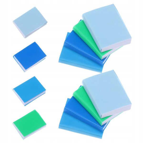 Lot de 12 mini livres vides pour maisons de poupées - Décorations en papier coloré