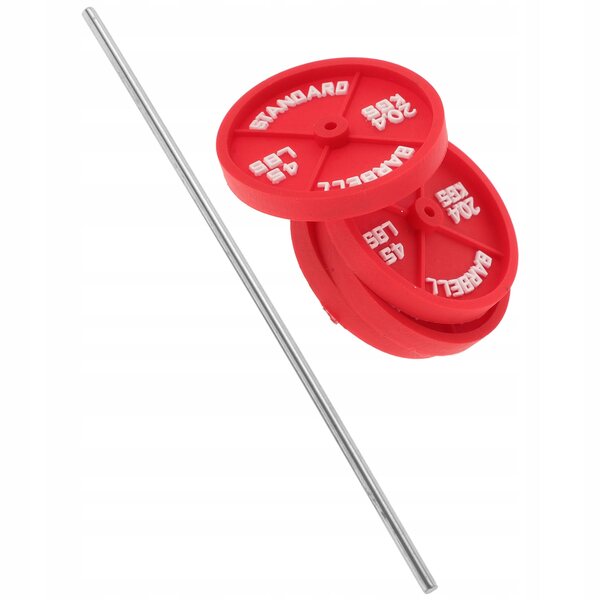 Miniatur-Rothantel – Schreibtischdekoration und Fitnessstudio-Modell 15,5 cm