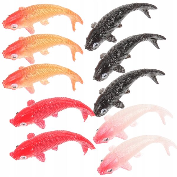 10 dekorative Mini-Fischfiguren für Puppenhäuser – farbenfroh und detailliert