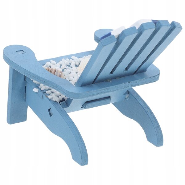 Mini Crsedo Blu in Legno per Decorazioni e Micro Paesaggi 9.5 cm