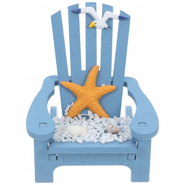 Mini Crsedo Blu in Legno per Decorazioni e Micro Paesaggi 9.5 cm