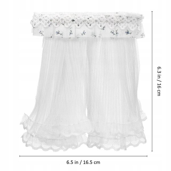 Mini tende in pizzo per casa delle bambole con tessuto di alta qualità e perfetto adattamento