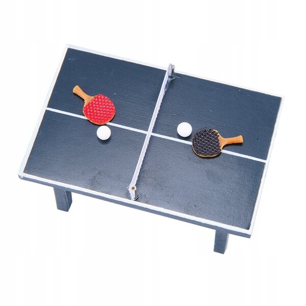 Mini tavolo da ping pong in legno per bambini, accessorio gioco sicuro e portatile