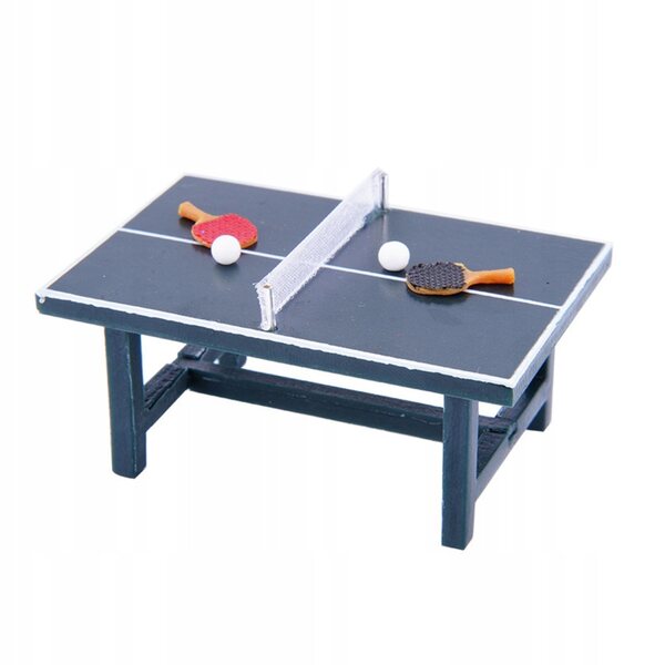 Mini tavolo da ping pong in legno per bambini, accessorio gioco sicuro e portatile